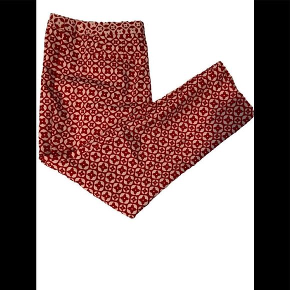 NWOT super dupper pair of Red and cream pants - Picture 1 of 1